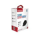 Promate PowerPort-33 33W Power Delivery GaNFast™ Charging Adapter