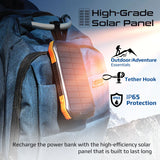 Promate SolarTank-10PDQi 10000mAh Rugged EcoLight™ Solar Power Bank