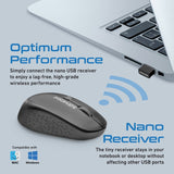Promate  Tracker 1600DPI MaxComfort® Ergonomic Wireless Mouse