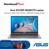 Asus X515EP-BQ301TS |15.6"| i7-1165G7 | 4GB RAM | 1TB HDD +256GB SSD | Win10 Home Laptop