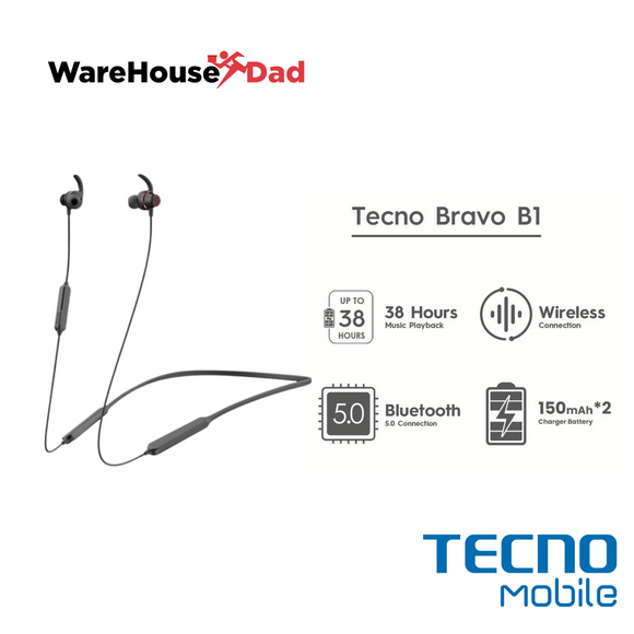 Tecno Bravo B1 Bluetooth Earphone