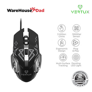Vertux Drago Precision Tracking Ergonomic Gaming Mouse