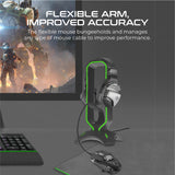 Vertux Extent Multi-Purpose Mouse Bungee with Headphone Stand & USB Hub