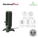 Vertux Extent Multi-Purpose Mouse Bungee with Headphone Stand & USB Hub