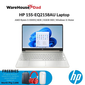 HP 15s-EQ2158AU | 15.6" | AMD Ryzen 5 5500U | 8GB RAM | 512GB SSD | Windows 11