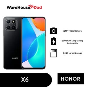 Honor X6 (4Gb+64Gb) Smartphone with FREE Lenovo HE05