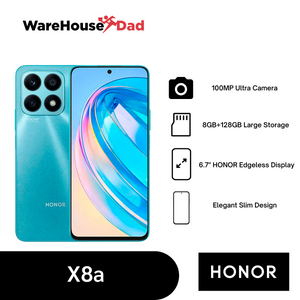 Honor X8a (8Gb+128Gb) Smartphone with FREE Lenovo HE05