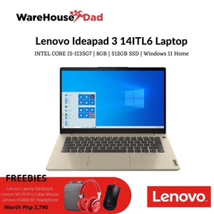 Lenovo IdeaPad 3 14ITL6 82H701BBPH | Intel Core i5-1135G7 | 8GB RAM | 512GB SSD | Windows 11 Home