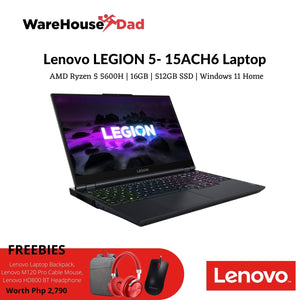 Lenovo Legion 5 15ACH6 82JW00H6PH | 15.6" | Ryzen 5 5600H | 16GB DDR4 | 512GB SSD | RTX 3050Ti, 4GB | Windows 11
