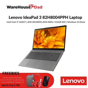 Lenovo IdeaPad 3 15ITL6 82H8004PPH | Intel Core i7-1165G7 | 4GB+4GB DDR4 | 512GB SSD | Windows 10 Home