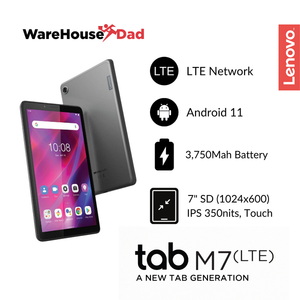 Lenovo Tab M7 LTE | Android 11 | 2GB RAM | 32GB ROM | 3,750