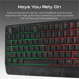 Vertux Orion Backlit Ergonomic Wired Gaming Keyboard & Mouse