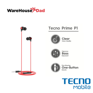 Tecno Prime 1 Wired Earphones