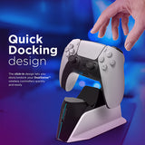 Vertux PowerBase-PS5 DualDock Charging Hub For PS5 DualSense Controller (Black)