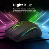 Vertux Rodon Act Fast Ultimate Performance Gaming Mouse (Black)