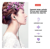 Lenovo HF140 Half-in Ear Wired Metal Earphones Headset