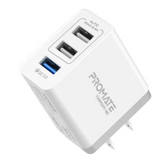 Promate TriPort-QC 30W Universal Qualcomm Quick Charging Wall Charger