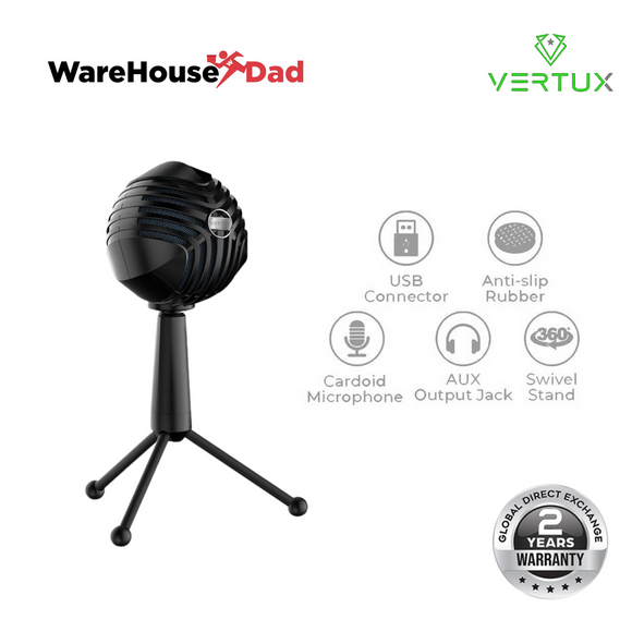 Vertux Sphere High Sensitivity Professional Digital Recording Microphone (Black)