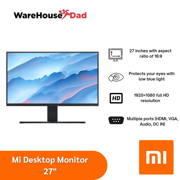 Monitor de Escritorio Xiaomi Mi Desktop Monitor 27 Black_Xiaomi Store