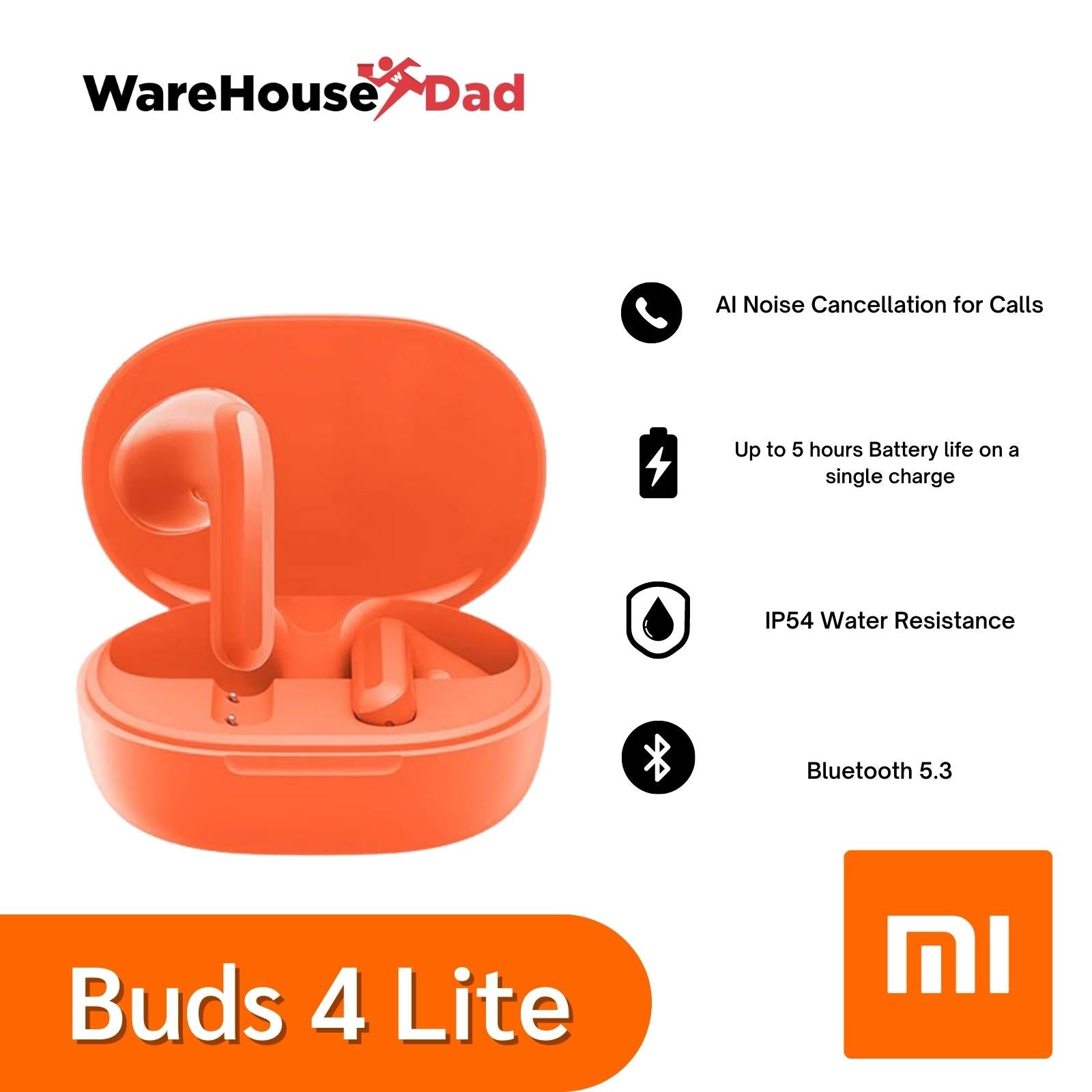 Xiaomi Redmi Buds 4 Lite TWS Wireless Bluetooth Earphone Call Noise  Reduction 20 Hours Battery Life