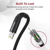 Promate iCord-1 Fabric Braided USB to Lightning Connector Cable