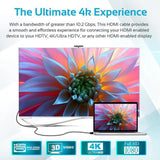 Promate ProLink4K1-150 High Definition Right Angle 4K HDMI Audio Video Cable