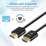 Promate ProLink4K2-300 All-in-One HDMI with Ethernet Cable