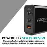Promate TriPort-QC 30W Universal Qualcomm Quick Charging Wall Charger